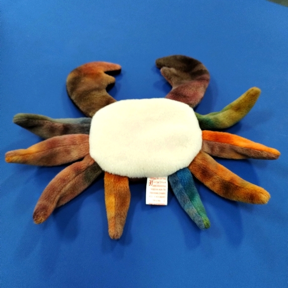 ✓Ty Beanie Babies Claude The Tye Dye Crab 1996 - Picture 3 of 10
